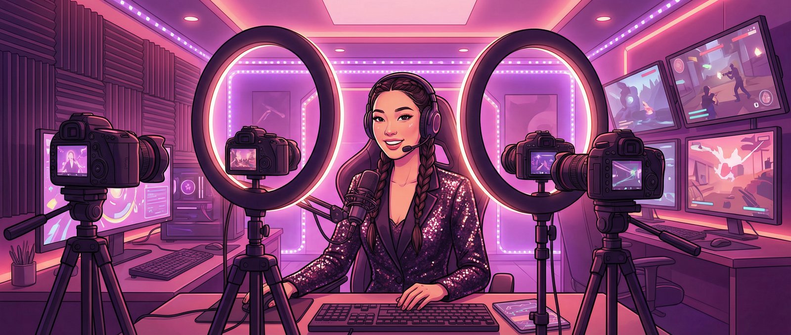 麻豆直播间场景